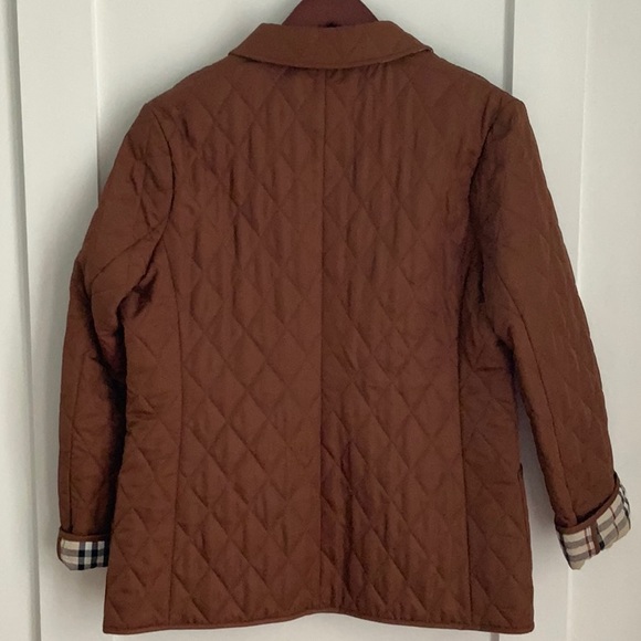 🎉SOLD🎉Burberry Brown Quilted Jacket Size M - Picture 5 of 8
